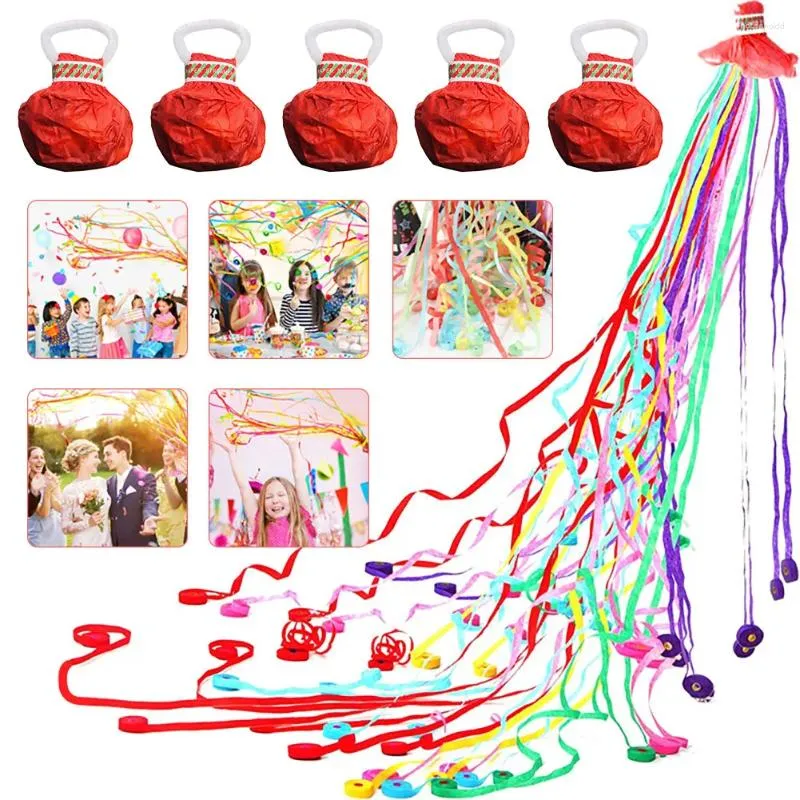 Party Decoration Birthday Wedding Throw Confetti Poppers streamers för leveranser baby shower