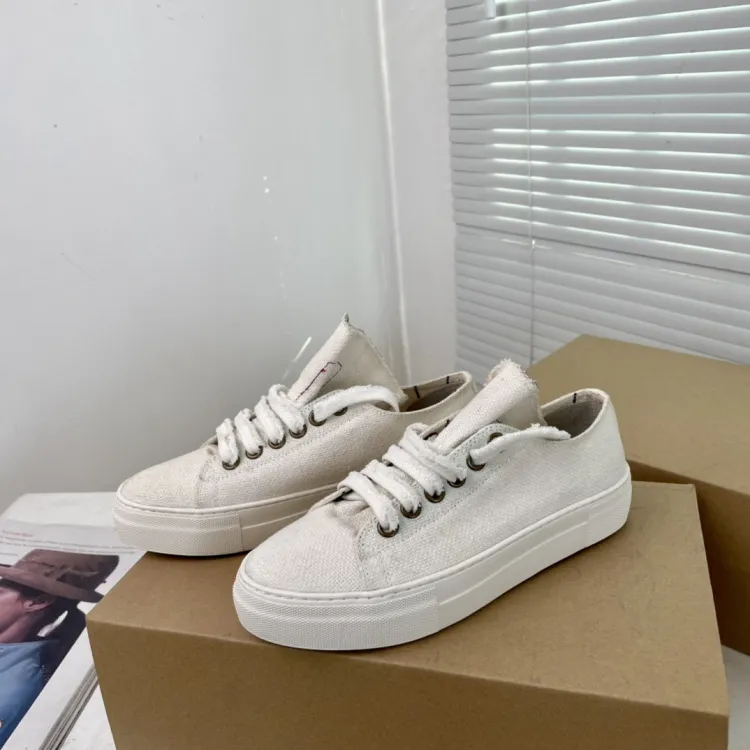 Vintage Low-top Sneakers Casual Lace-up Washed Canvas Shoes