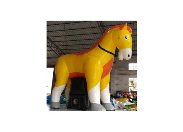 Lot De 4 Ballons Tête De Cheval Gonflables - 95x33 Cm - PVC - Pour Fête Enfant, Anniversaire, Déco - 9