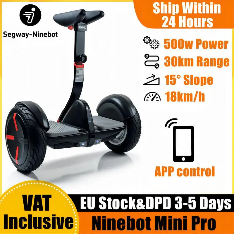 EU Stock Orijinal Dokuz Bot Segway Mini Pro Smart Self Selfing Electric Scooter 18km S H zl 30km Aral k KDV Dahil Gokart Kit Kicksmooter Ile Uyumlu Yi TL16 862.42 DHgate
