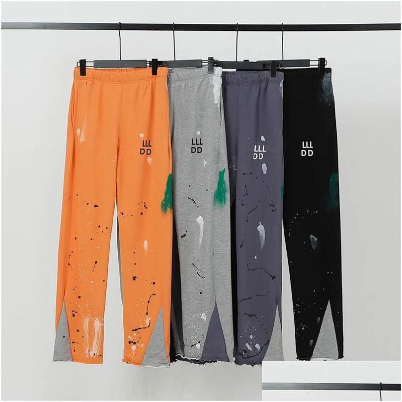 Pantalones de talla grande para hombre Pantalones de chándal acolchados de alta calidad para clima frío Invierno Hombres Jogger Cantidad casual Algodón impermeable 43532F Drop D OTV1B