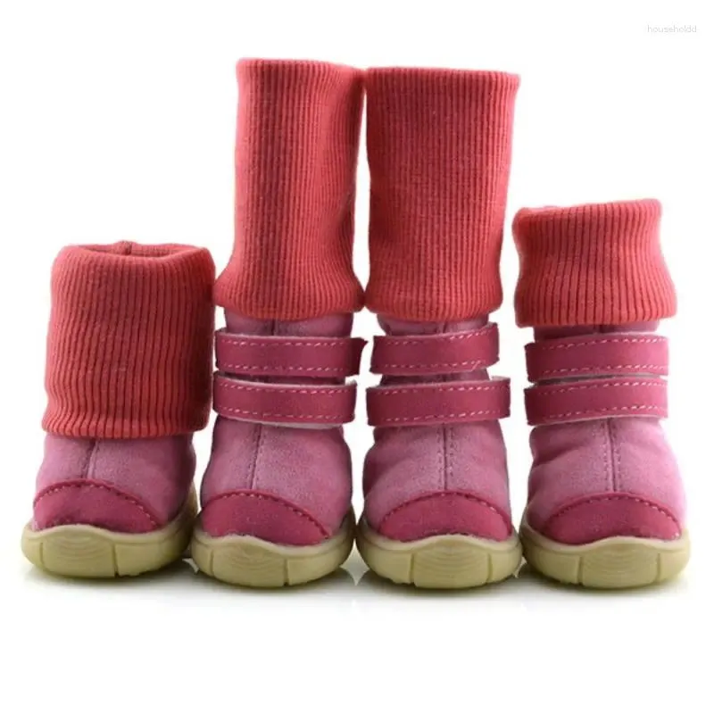 Vêtements pour chiens 2024 Vente de chaussures pour animaux de compagnie Bottes de neige chaudes d'hiver pour petits chiens Chihuahua imperméable anti-dérapant chiot