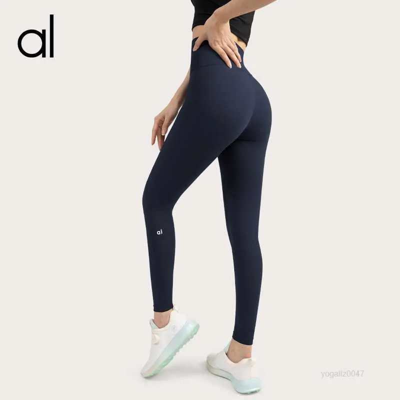 Al Women Yoga Pants Push Ups Fitness Leggings Soft High midje höftlyftelastiska T-line-sport med Uuhe 5YG7