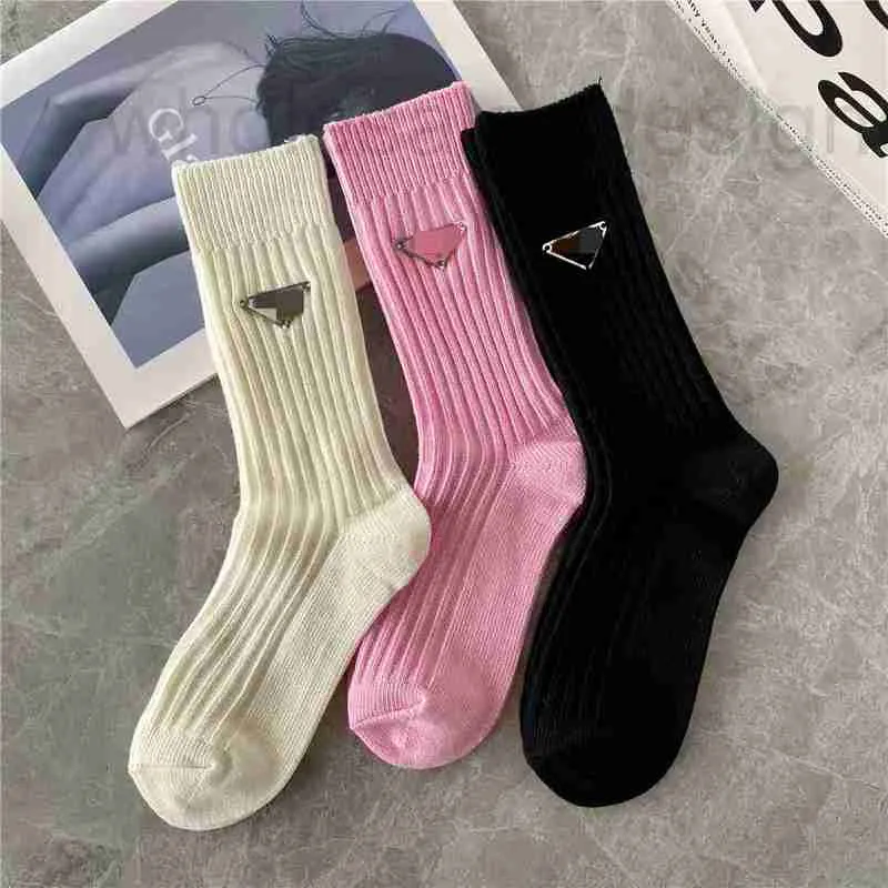 Mens Socks Designer socks men's and women's triangulars coarse knit all the luxury pile in the tube 6QRS