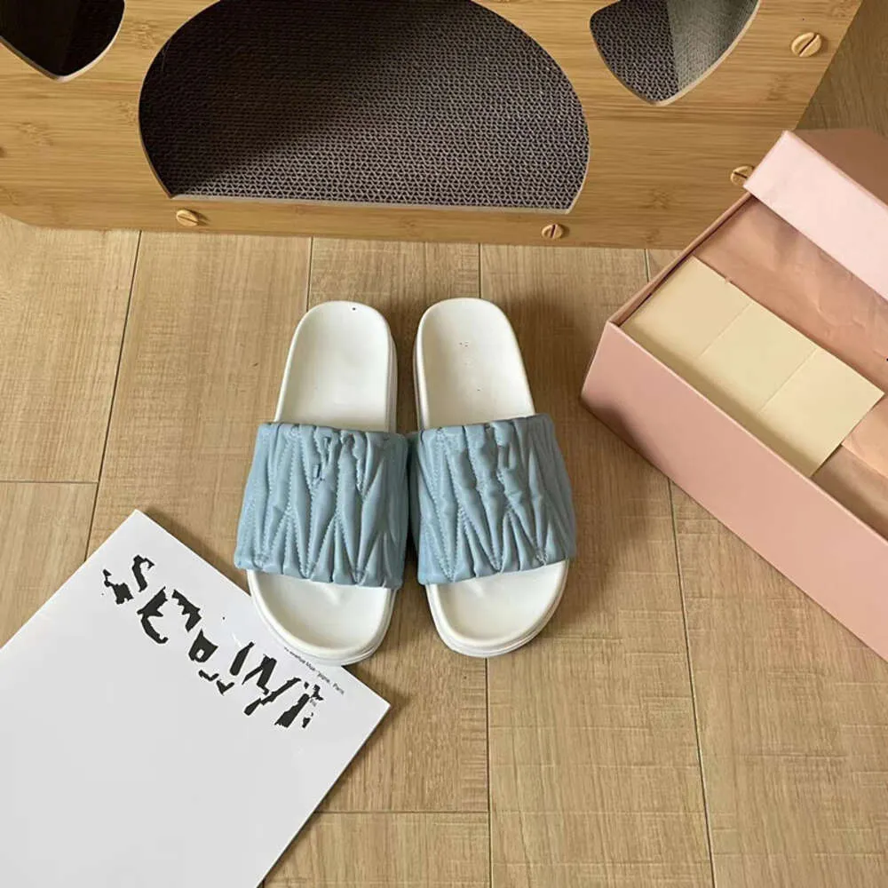 サンダル・ミュール MiuMiu Chocolate nappa leather slippers DHgate.com:MiuMiu Womens Genuine Leather Square-Toe Flat