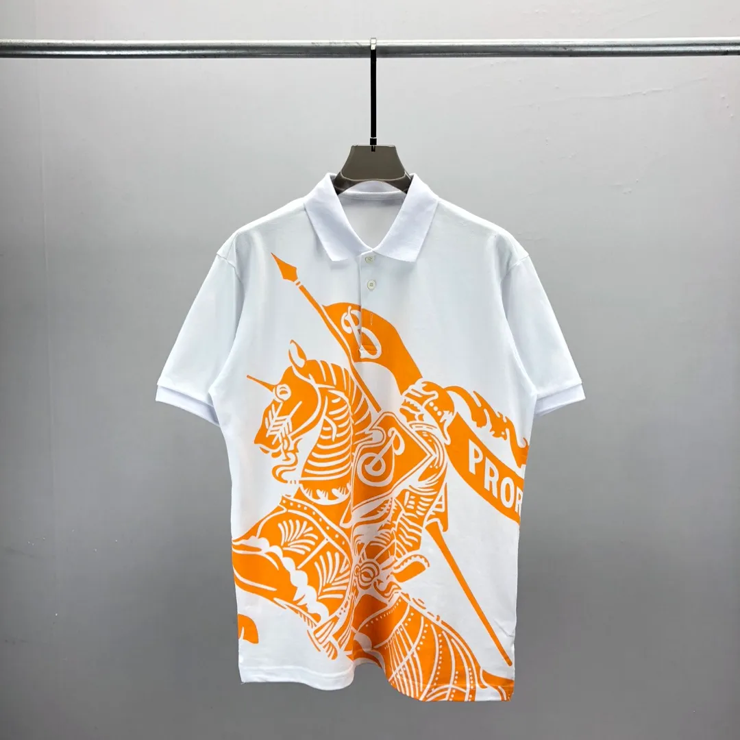 2NEW Fashion London England Polos koszule męskie projektanci koszule polo High Street Haftowanie drukowania T Shirt Men Summer Cotton Casual T-Shirtsq181