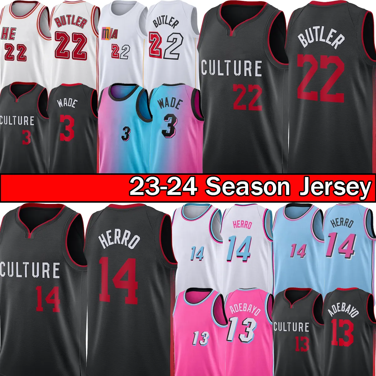 Nike Basketball Jerseys 2023 24: Jimmy Butler, Tyler Herro, Dwyane