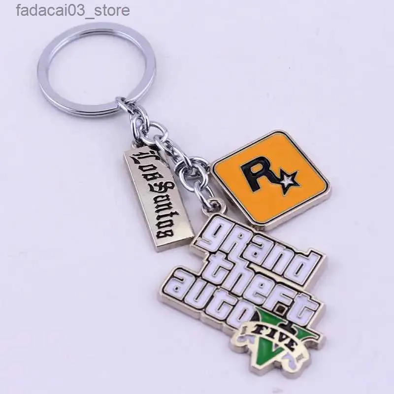 Portachiavi Cordini ZRM Game 5 Portachiavi Uomini Fan Lettera Portachiavi Rock Star Keying Key Fibbie Accessorio per auto Q240201