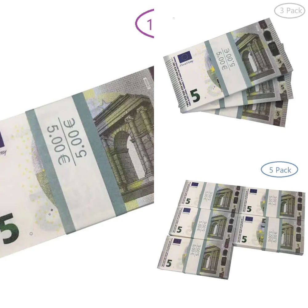 Prop Money Copy Banknote Partię Świąteczną imprezę Zabawną Partię Fałszę Pieniądze Euro Prezent dla dzieci 50 dolarów bilet Faux Billetc3xy