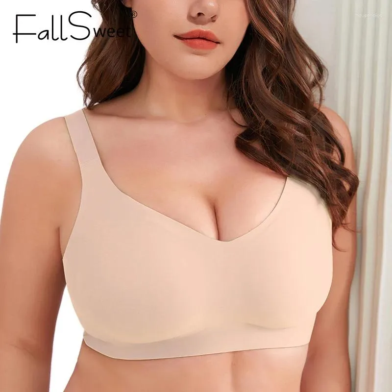 Bras FallSweet Seamless Bra For Women Push Up Active Thin Cup Wire Free Brassiere Plus Size Bralette Sexy Lingerie