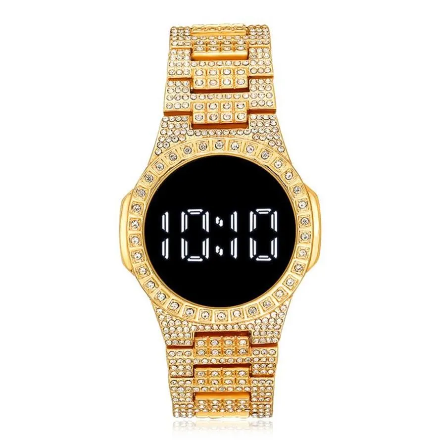 Relógios de pulso Burei LED Digital Display Pulseira Relógio Estudante Moda Diamante Senhoras Quartz Watch2022204C