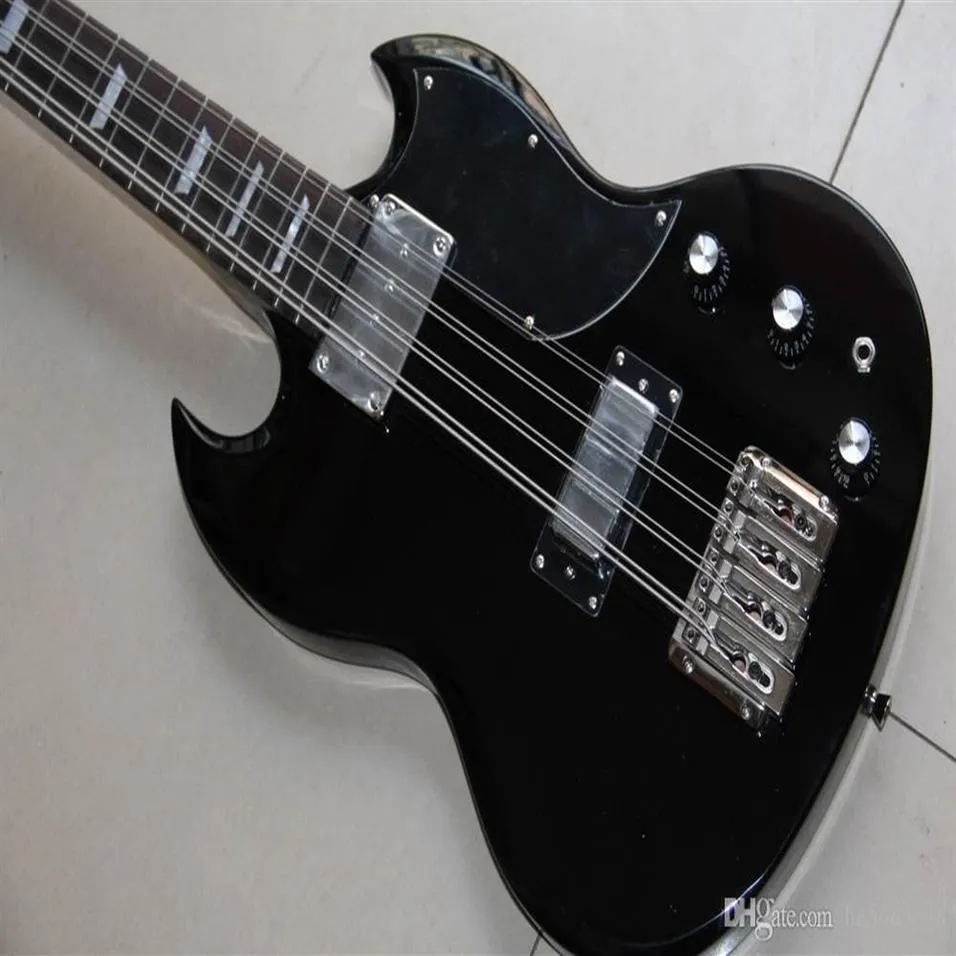 Hela ny ankomst Electric Bass Guitar 8-sträng i svart 130309 Top Quality230R