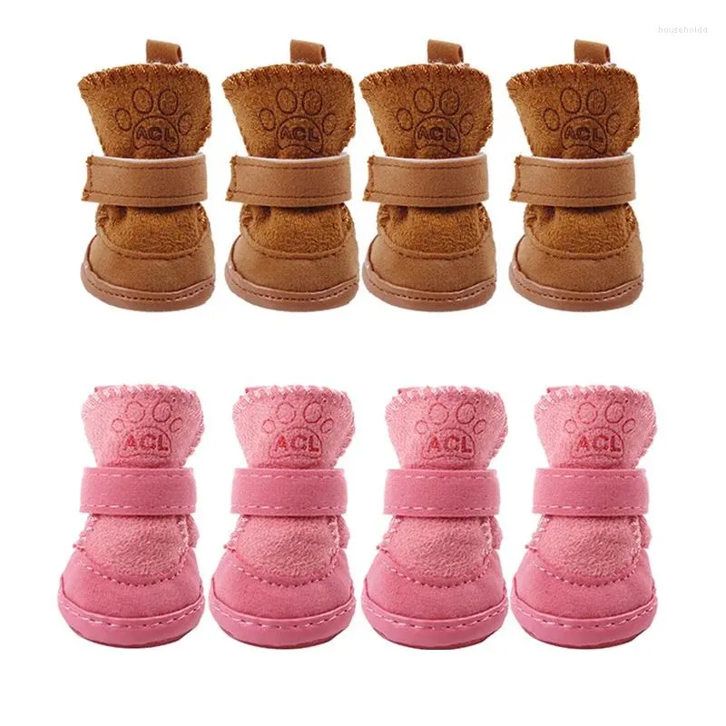 Vêtements de chien Chaussures d'hiver pour animaux de compagnie pour petits chiens Chaud Peluche Chiot Chat Bottes Chihuahua Yorkies Accessoires Mascotas Produit Zapatos Para Perro