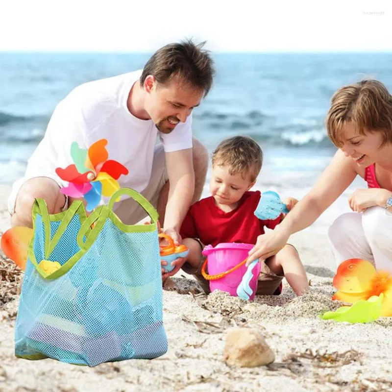 Worki do przechowywania duże worka z siatki torby plażowe zabawki dla dzieci shell siand basen basen materiałów