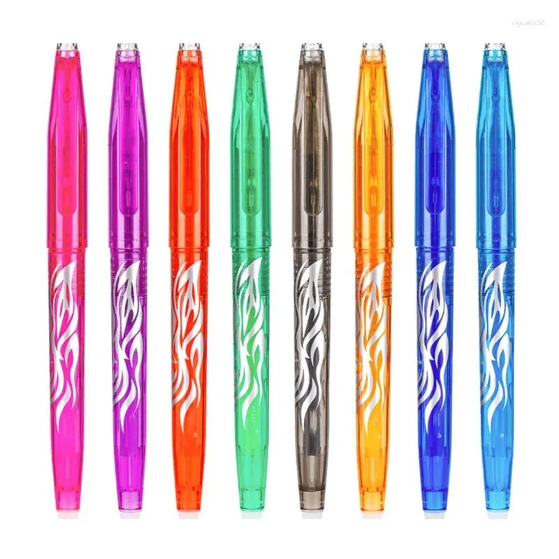 3/5/8 pezzi penna gel cancellabile 8 colori set di aste di ricarica arcobaleno manico lavabile disegno creativo penne scolastiche di cancelleria