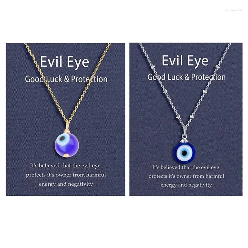 Pendant Necklaces Lucky Blue Eye Necklace For EVIL Turkish Protection And Blessing Men Women