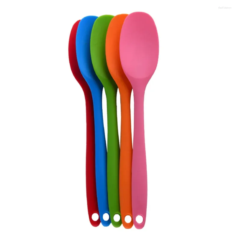 Cuillères outil de cuisine cuillère de service louches en Silicone pour soupe enfants Scoop ensemble d'outils maison