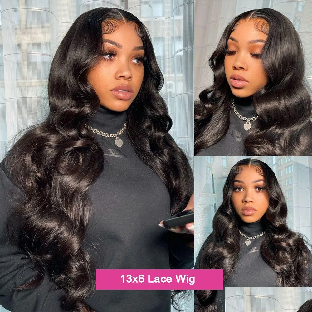 Pelucas de cabello humano HD transparente 13x4 13x6 Body Wave Lace Front para mujeres 360 Peluca frontal Pre arrancada 4x4 Cierre Mstoxic Drop Deliver DH3DZ