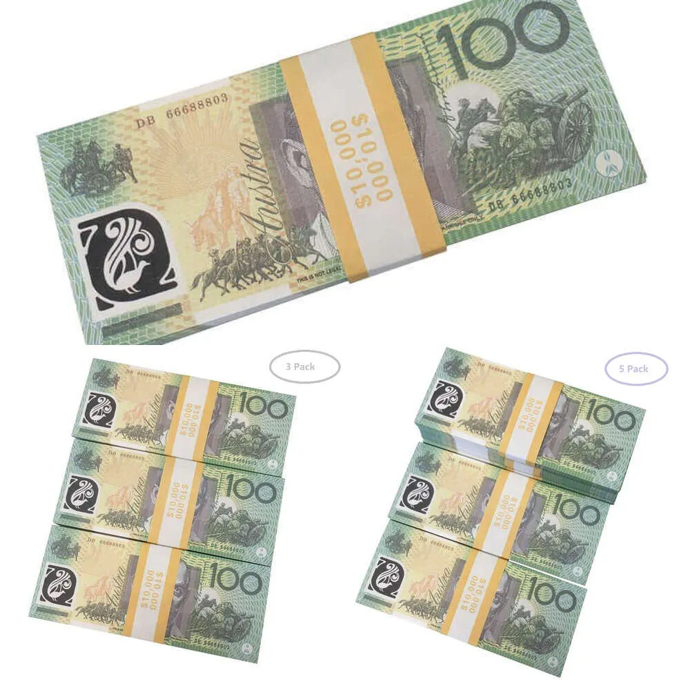 Prop Movie Money Prop Australischer Dollar 20 50 100 AUD Banknoten Papierkopie Spiel Requisiten254l0EYL