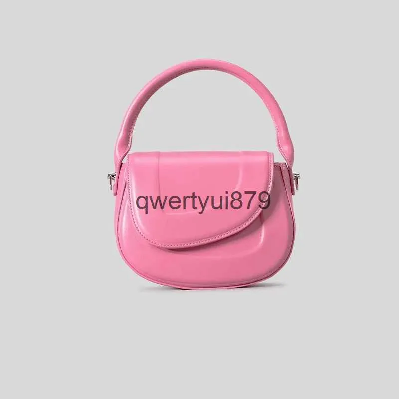 Shoulder Bags Fasion Irregular Saddle Women andbags Designer Soulder Crossbody Simple Candy Color Small Flap Female Purses 2024H2421