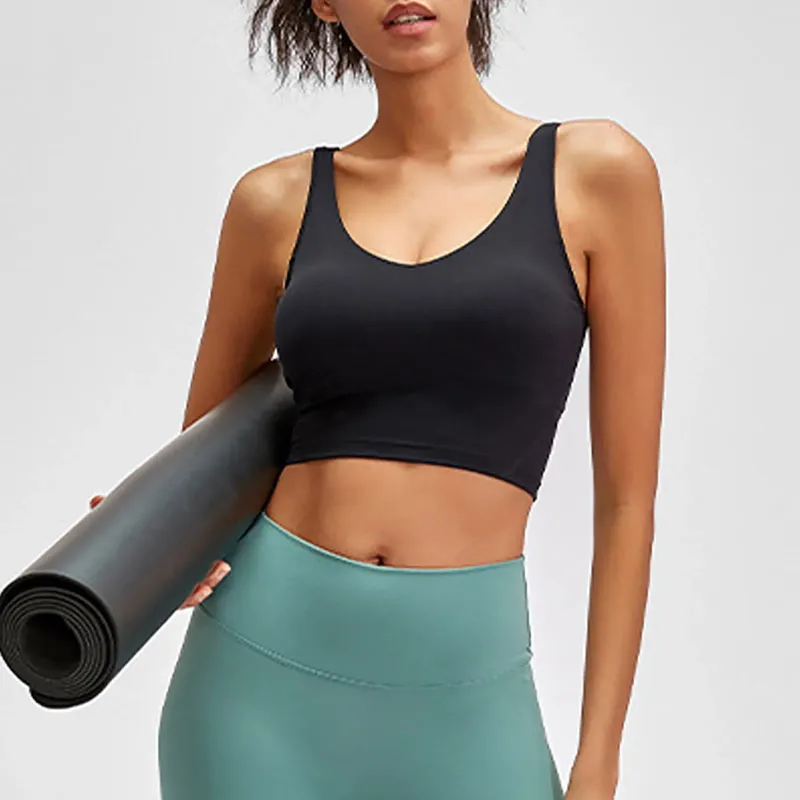 Shapers Femmes Femmes Gilet Sports Soutien-gorge Simple Fitness U Type Yoga Sous-vêtements Beauté 34h Femmes Tops Vêtements d'entraînement