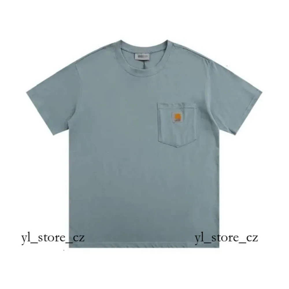Carhart Shirt Designer Carhartts Shirt Top Qualität Klassisch Small Label Pocket Kurzarm T-Shirt Locker und vielseitig für Männer und Frauen Paare Carhartts 5359