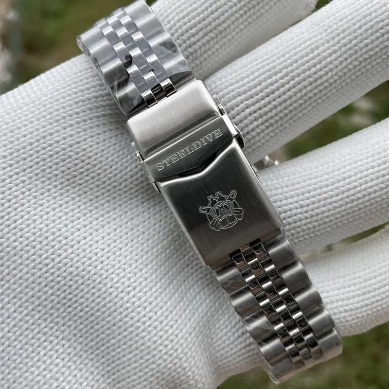 Horlogebanden SD5305 STEELDIVE merk 20 mm roestvrijstalen armband met gefreesde sluiting voor SD1953 SD1953T SD1954 automatische duik