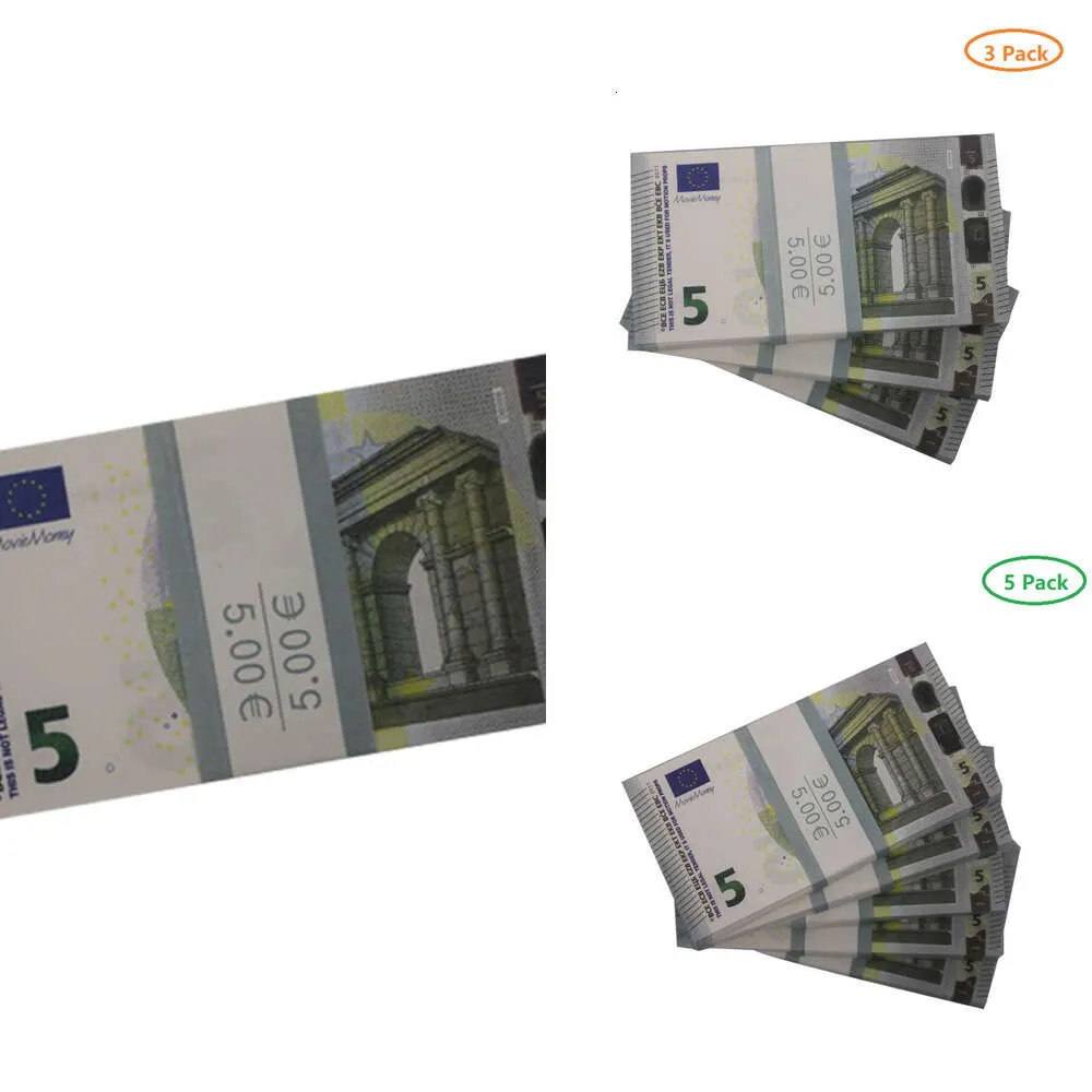 Prop Money Faux Billet Copy Money Paper Festive Party Toys Party USA 20 50 100 Fake Dollar Euro Movie Banknote for Kids Christmas Gifts eller Video Filmix0r