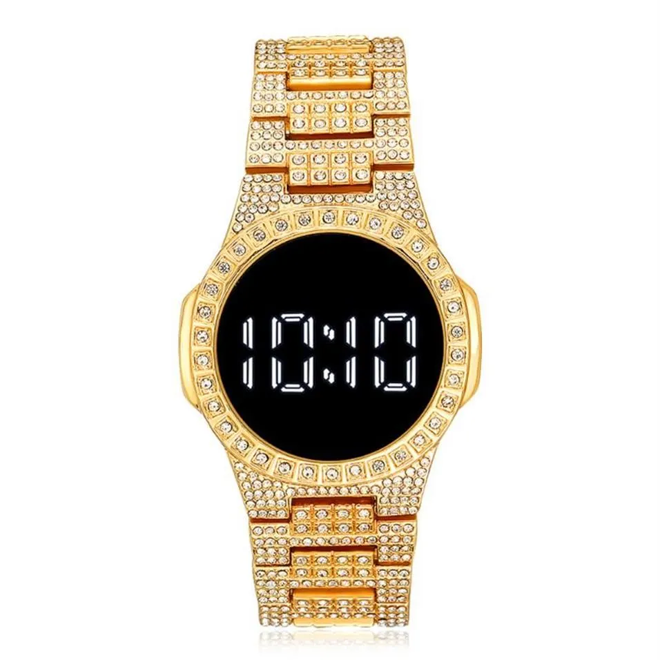 Relógios de pulso Burei LED Digital Display Pulseira Relógio Estudante Moda Diamante Senhoras Quartz Watch2022253A