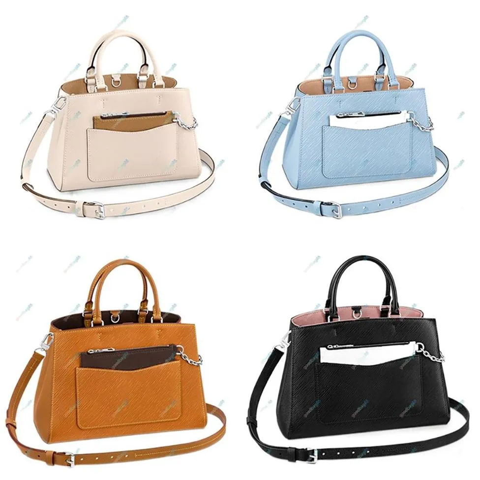 디자이너 여성 물 리플 가죽 핸드백 houlder bags 크로스 바디 연회 가방 Marelle Tote Purse Pouch M59953 M59954 M20520 M59237G