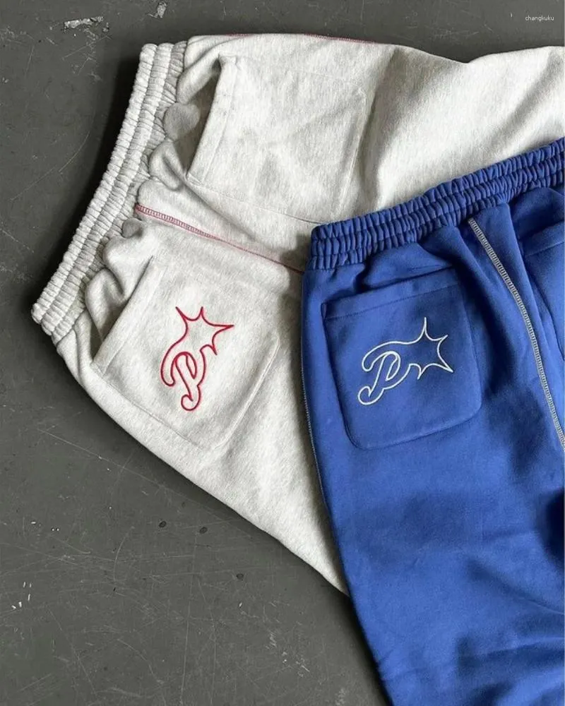Women's Pants Streetwear PROTECT Sweatpants Y2K Mens Hip Hop Letter Embroidery Extra Large Casual Elastic Waist Drawstr Jogg