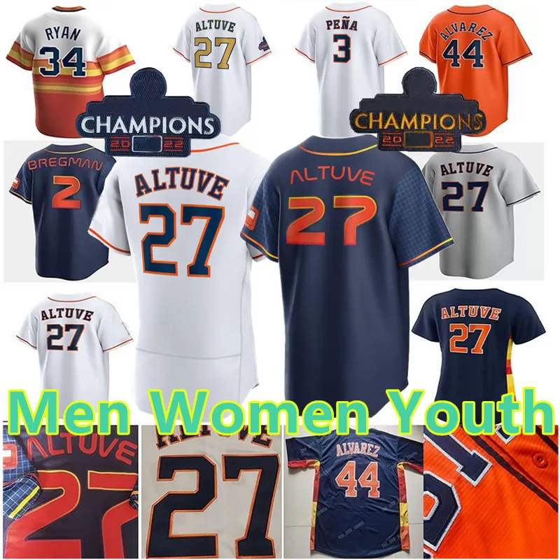 2024 Custom Jose Altuve Jersey Alex Bregman Navy City Connect Space Jeremy Pena Yordan Alvarez Nolan Ryan Kyle Tucker Men Men Młodzież Baseball