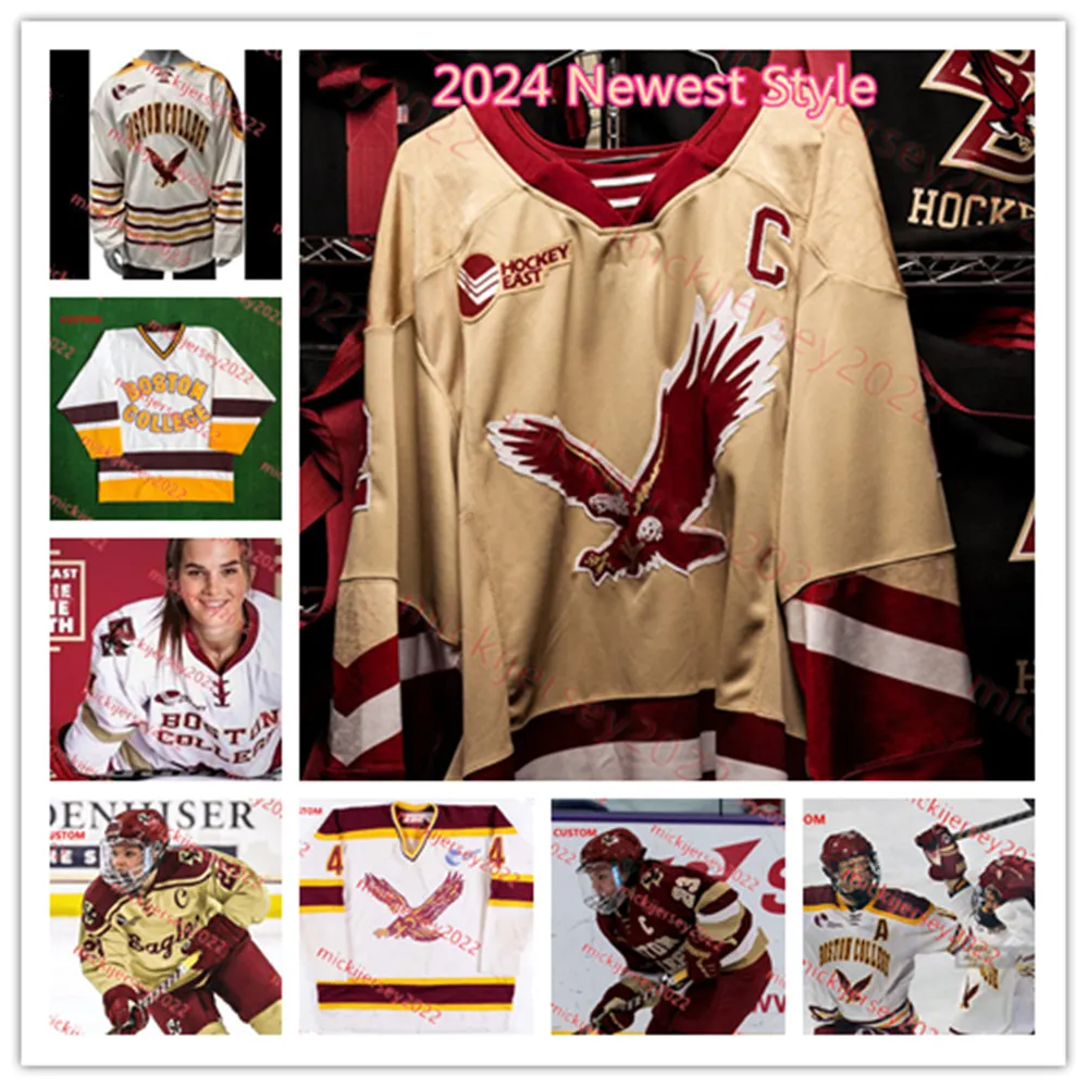 Cutter Gauthier Mitch Benson Boston College Hockey Jersey Eamon Powell Seamus Powell Charlie Leddy Cade Alami Boston College Eagles Jerseys Custom