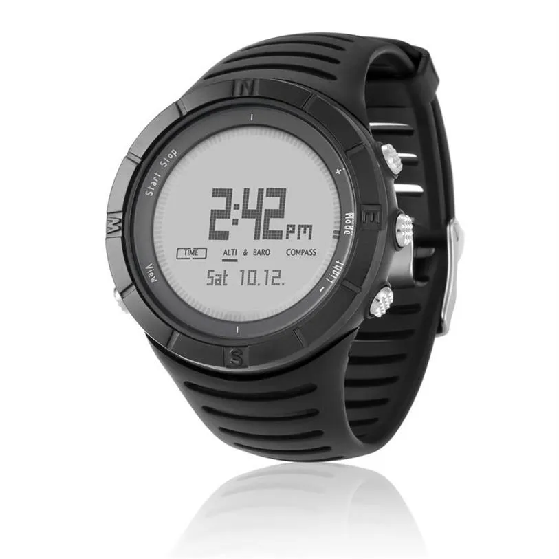 NORTH EDGE Men's sport Digital watch Hours Running Swimming sports watches Altimeter Barometer Compass Thermometer Weather me191H