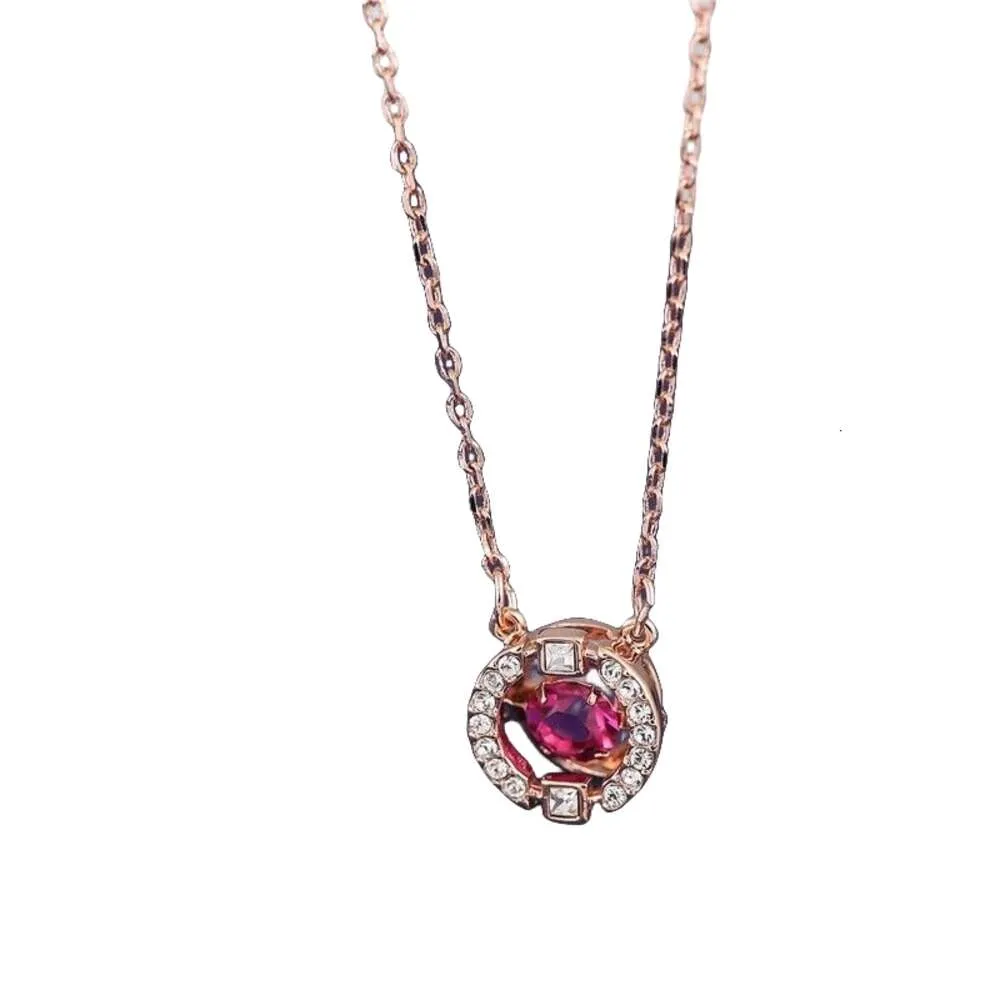 Ожерелье Swarovski, дизайнерское женское оригинальное качество S925, маленькое и характерное ожерелье в форме сердца для женщин, минималистичный темперамент, воротник-цепочка, подарок