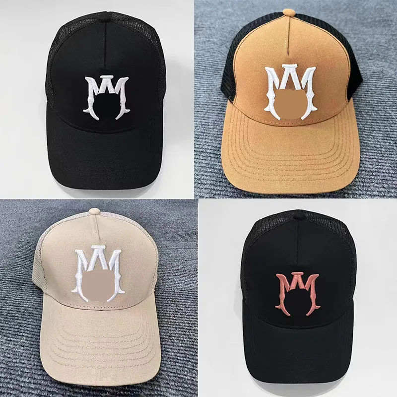 Casquette de baseball de créateur pour hommes, logo brodé, style hip-hop, langue de canard, chapeau en filet, chapeau de soleil, chapeaux de styliste pour femmes, chapeau de plage, chapeau de baseball, chapeau de camion