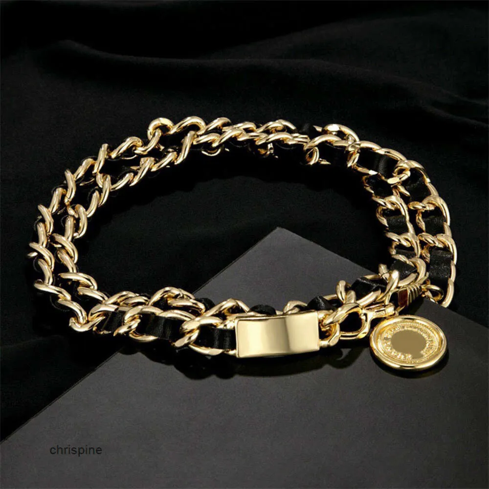 Kobiety łańcuchy paski mody Pasek Pasek Link luksusowy łańcuch damski złota stopowa sukienka Akcesoria pasy paska pasa