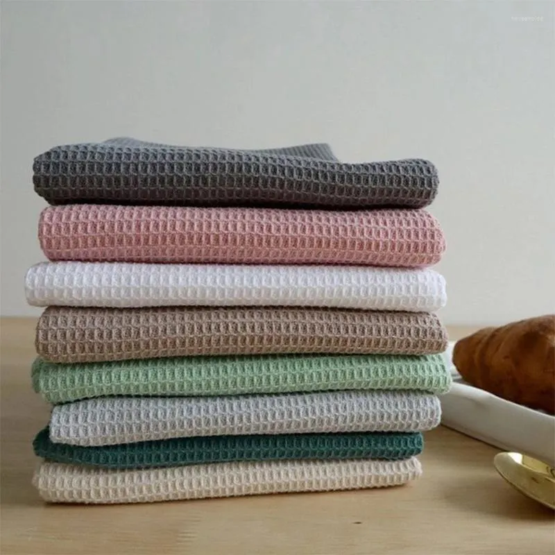 Table Napkin 6 Pieces Waffle Weave Cotton Kitchen Towel Large Dinner Plate Hand Cloth Napkins Ultra Soft Absorbent Dish Rags