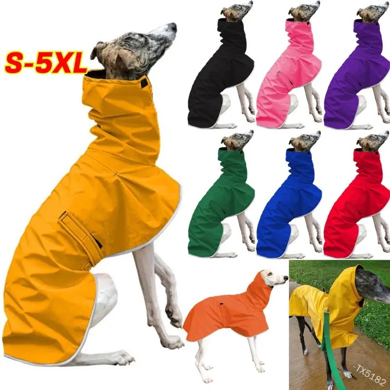 Vestuário para cães Casaco quente à prova d'água Whippet Casaco de inverno ajustável Greyhound Roupas Fleece Italiano