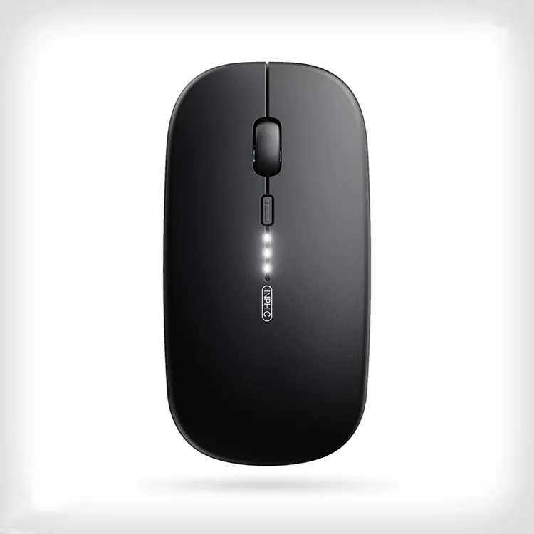 INPHIC PM1 souris sans fil Rechargeable 2.4G souris mince 500mAh souris d'ordinateur silencieuse avec récepteur USB 3 souris de voyage DPI réglable