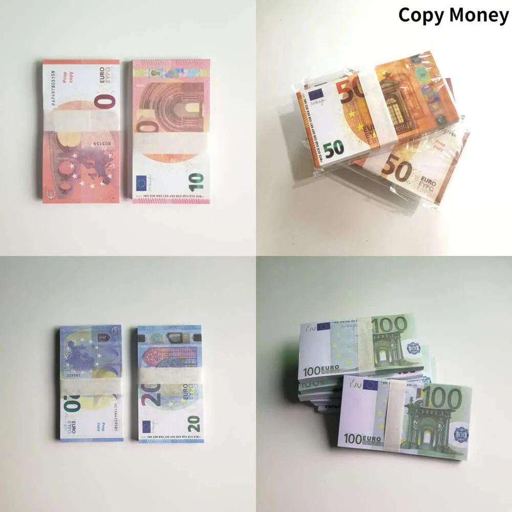 Copy Money Prop Euro Dollar 10 20 50 100 200 500 Party Supplies Fake Movie Money Billets Play Collection 100 PCS/PackCDQO