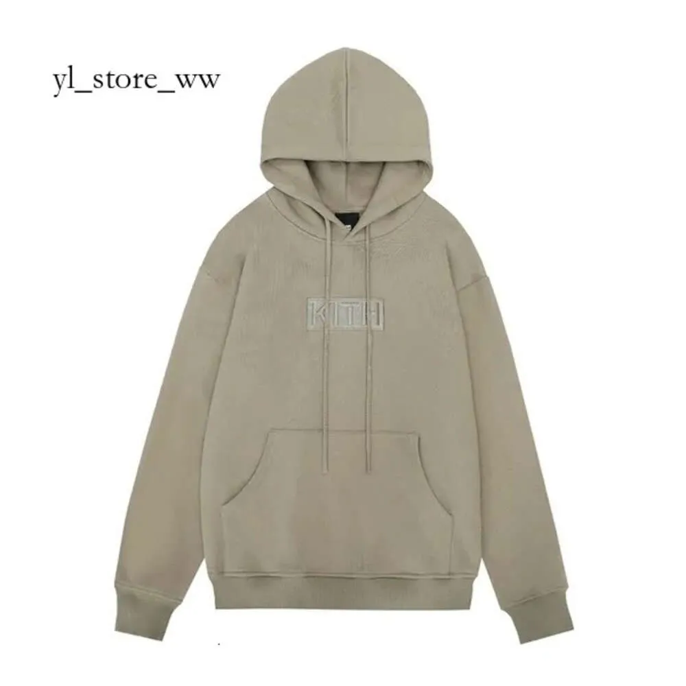 Mens Kith Hoodie Brand Designer Hoodie Pullover for Kith Men Sweatshirts Womens Cotton Letter Long Kith T Shirt Sleeve Fashion Hooded Man 9346