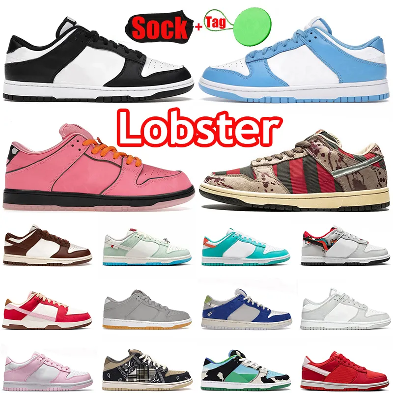 groot formaat 13 14 OG sb low powerpuff meisjes hardloopschoenen jarritos bacon sneakers Pink Foam Runners Freddy Krueger Panda Lobster Year of the Dragon lows sporttrainers