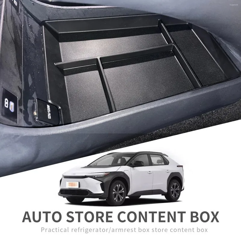 Car Organizer For Toyota Bz4x 2024 Subaru Solterra Center Console Storage Box Interior Accessories Organizers Tray Tidying