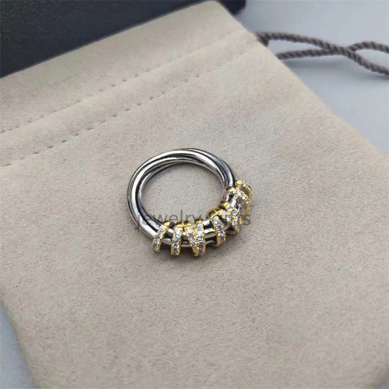 Ring Designer Luxury Jewelry Top Bijoux Square Cable Petite Dy Anneaux 1: 1 ACCESSOIRES DE RING POPULAIRES ACCESSOIRES DE MODE ACCESSOIRES POUR CADDES