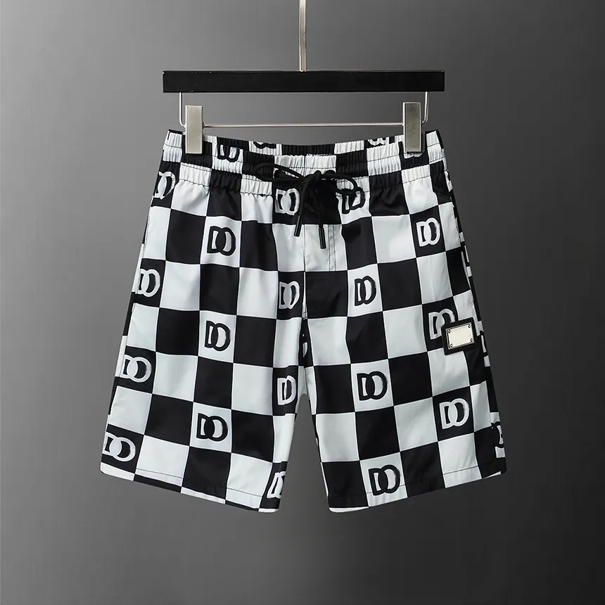 Ny stil mäns högkvalitativa shorts sommar snabbtorkande avslappnad mode klassiska brev randiga shorts strand semester simning stammar hip-hop modedesigner shorts shorts