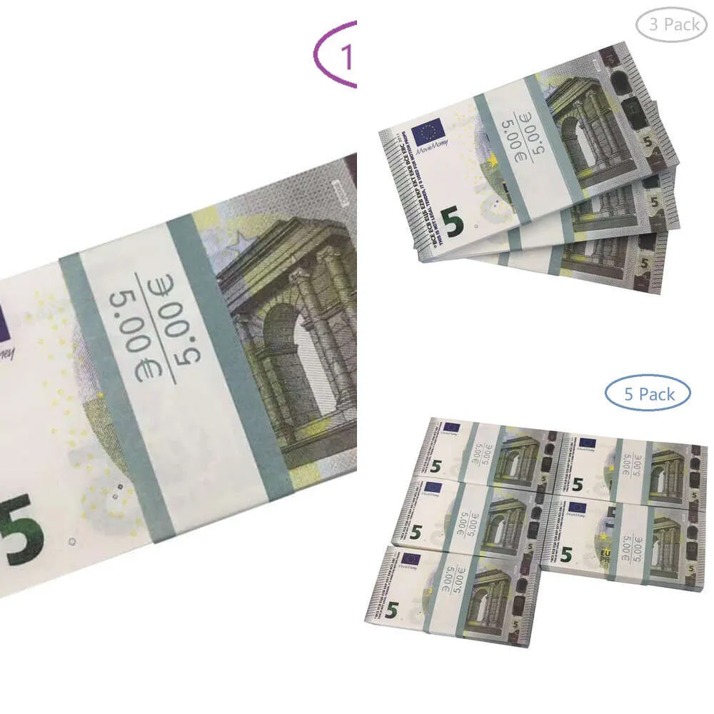 Prop Money Copy Banknot Calurety Party Fake Money Euro Prezent dla dzieci 50 dolarów bilet Faux Billet246Sunhymos8en7p