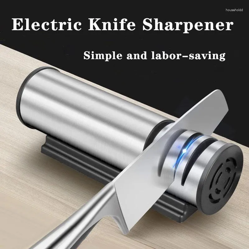Andra knivtillbehör Electric Sharpener Professional Multi-Function Diamond Justerbar för kök Knivar Verktygslipning