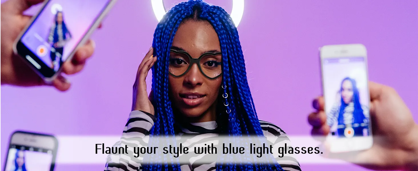 LVIOE Heart-Shaped Blue Light Blocking Glasses