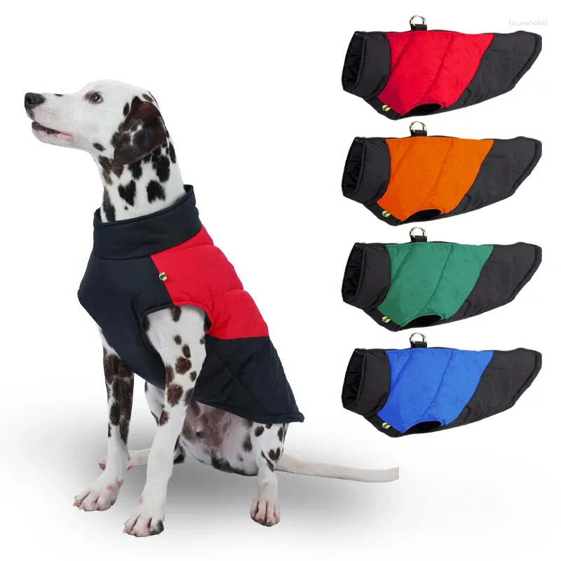 Hondenkleding Est huisdier donsjack voor grote honden Winter Warm Medium Grote kleding Waterdicht Bulldog Herders Greyhound Mascotas Jassen